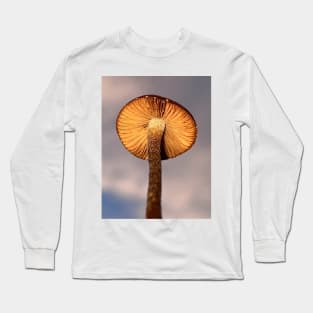 Simple Mushroom 🍄 Photograph Basic Fungi Psychedelic Photo Long Sleeve T-Shirt